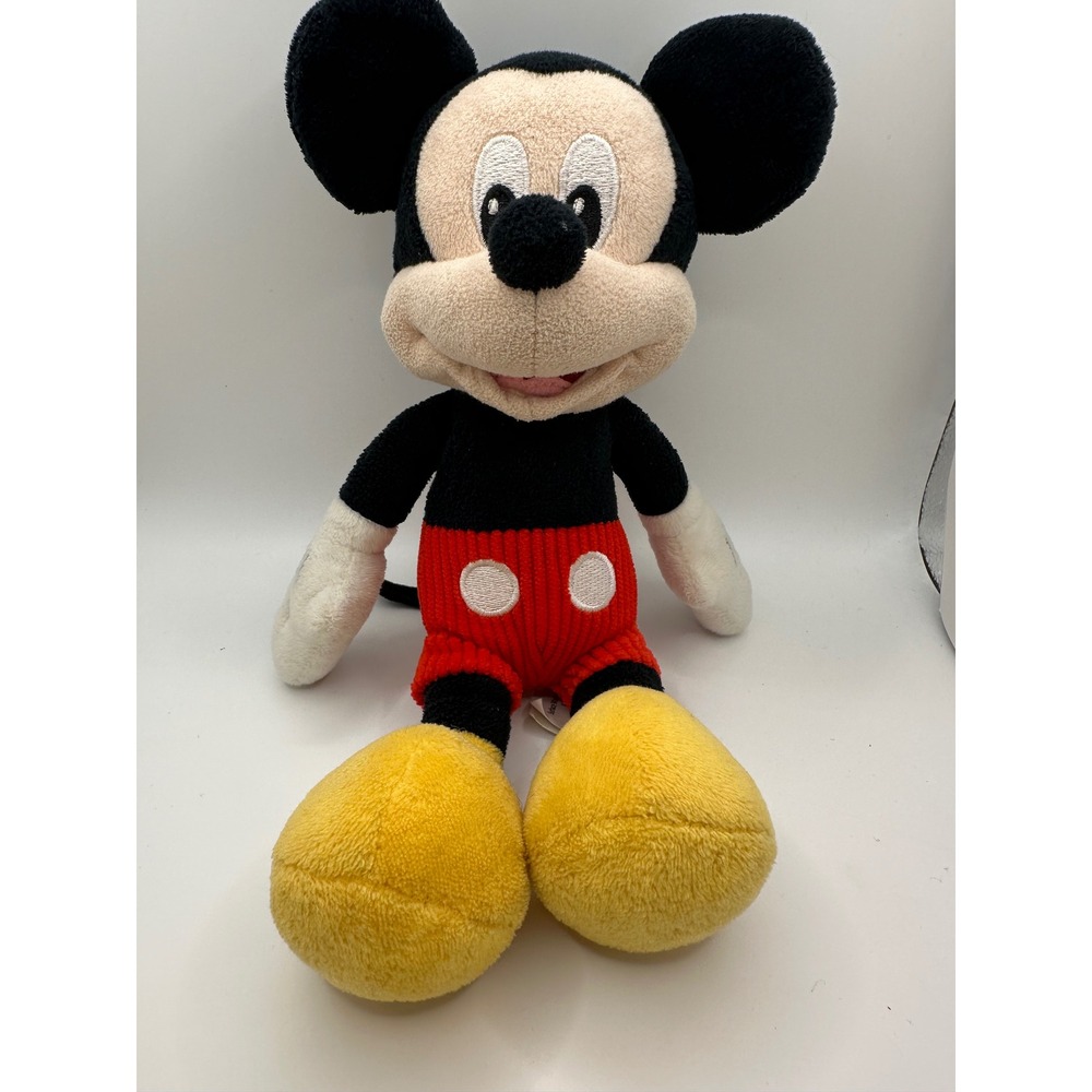 Disney Mickey Mouse Plush Stuffed Animal Classic Red Shorts Yellow Shoes